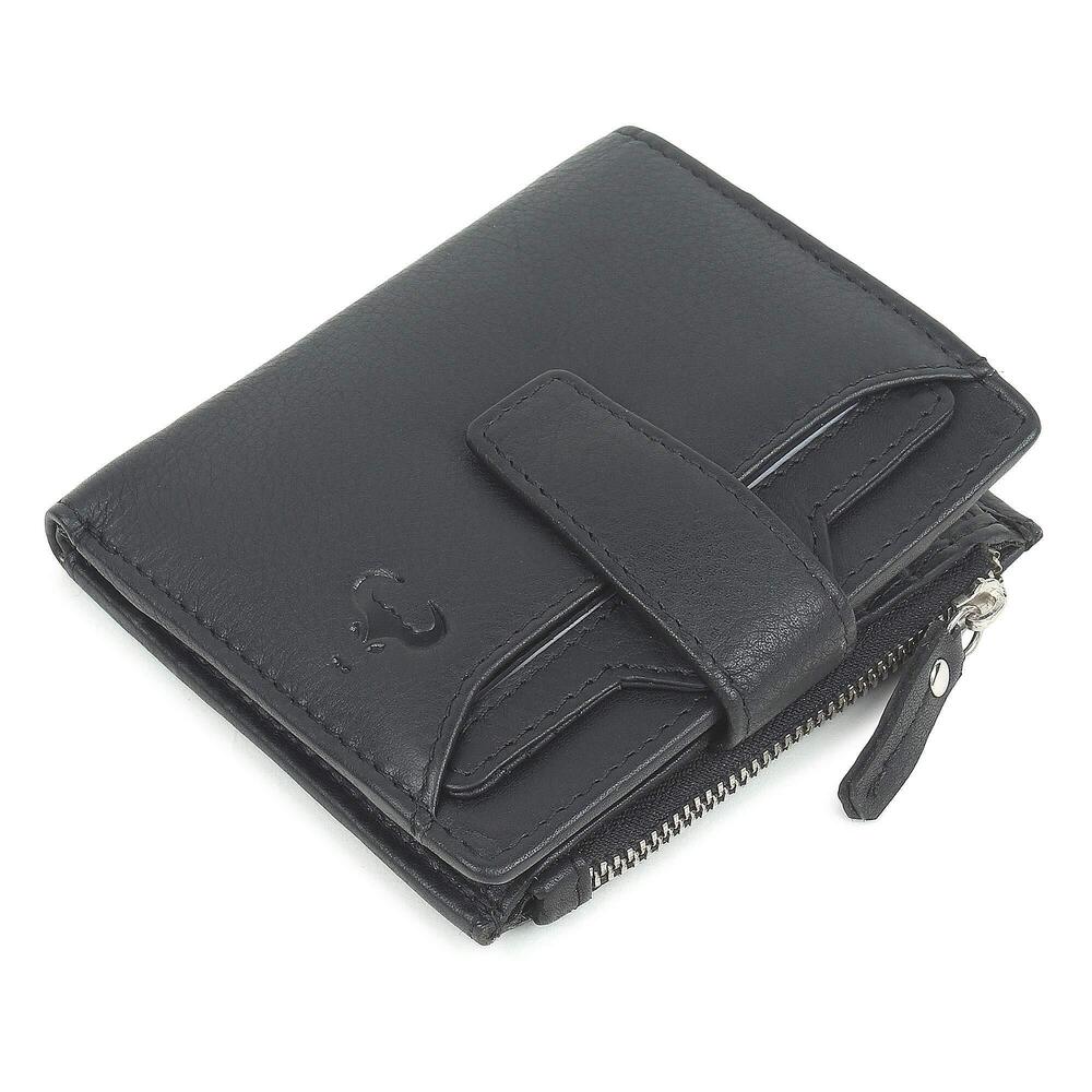 1059 Leather Compact Bifold Wallet - Rfid Blocking Wallet - Removable